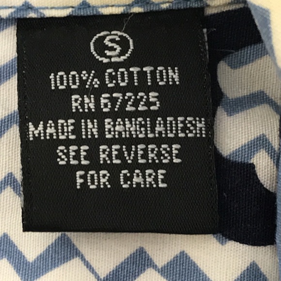 Pineapple Connection MES Sz S 100% Cotton Short Sleeve Button Down Shirt - Picture 7 of 10